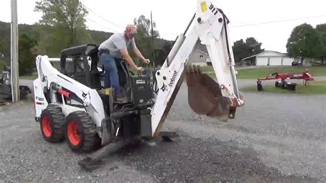 youtube skid steer backhoe|backhoe for bobcat skid steer.